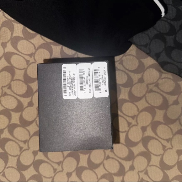 COACH MENS BAXTER WATCH SET BLACK DIAL GRAY MESH STAINLESS STEEL 39 MM - Picture 3 of 3